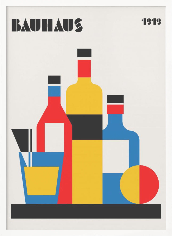 Bauhaus Wine Print - Poster / Art Print