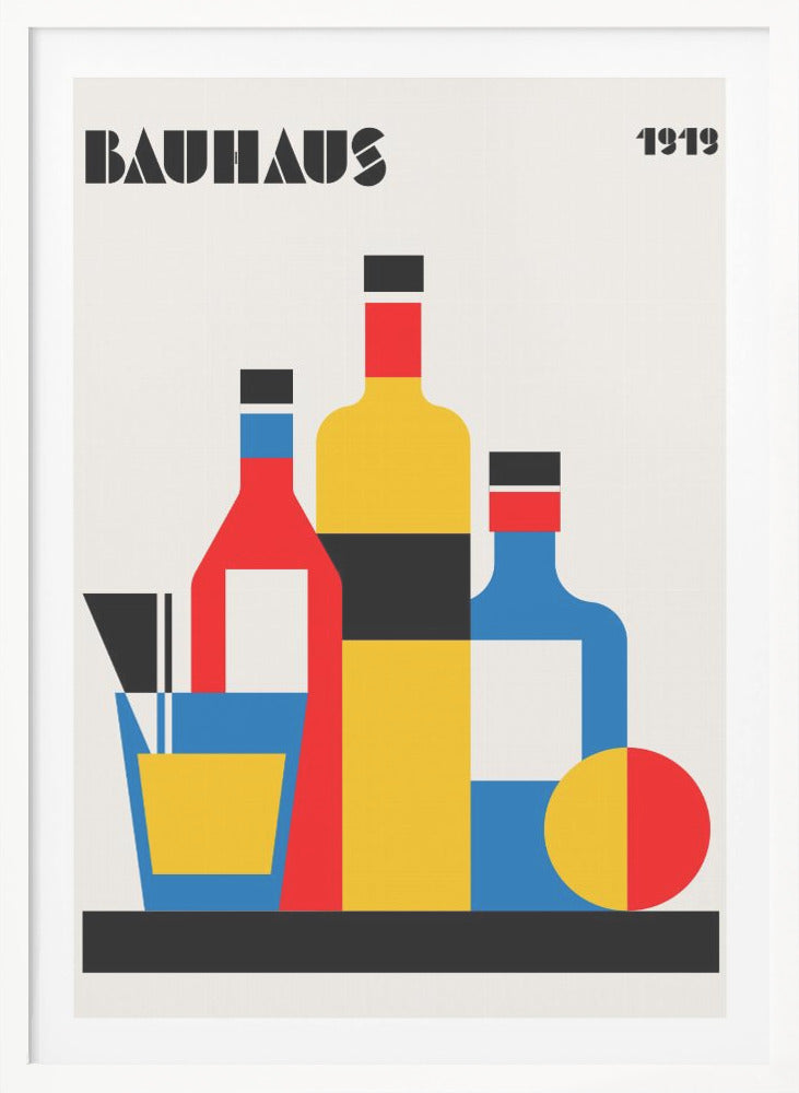Bauhaus Wine Print - Poster / Art Print