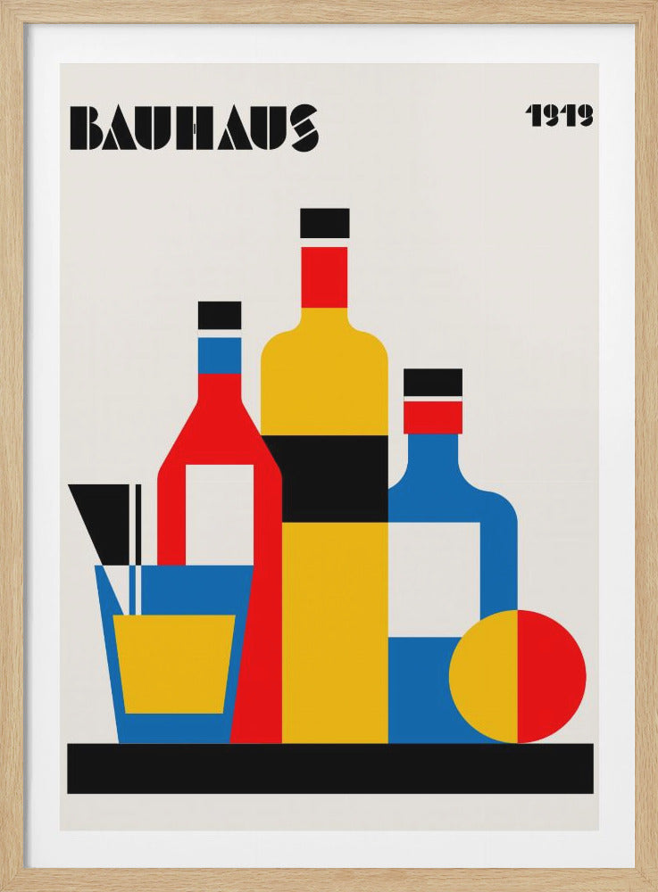 Bauhaus Wine Print - Poster / Art Print