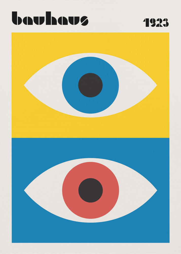 Bauhaus Eyes Abstract - Poster / Art Print