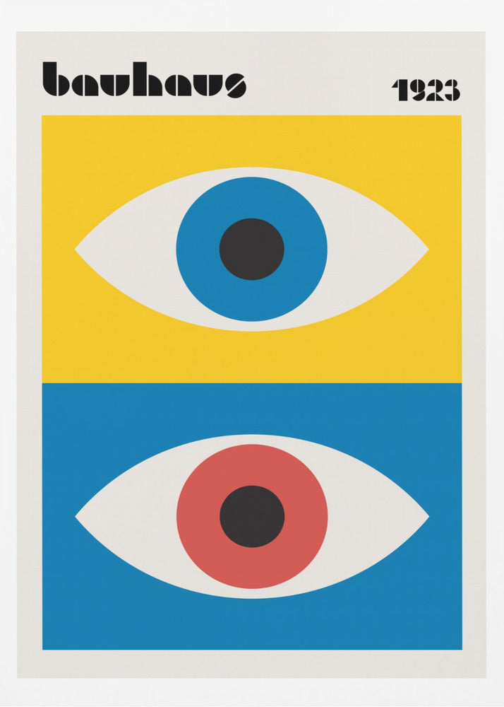 Bauhaus Eyes Abstract - Poster / Art Print