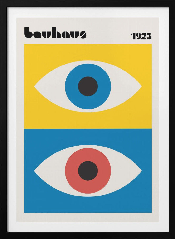 Bauhaus Eyes Abstract - Poster / Art Print