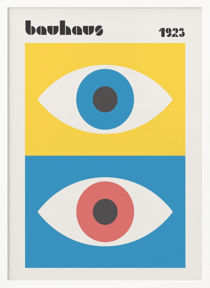 Bauhaus Eyes Abstract - Poster / Art Print