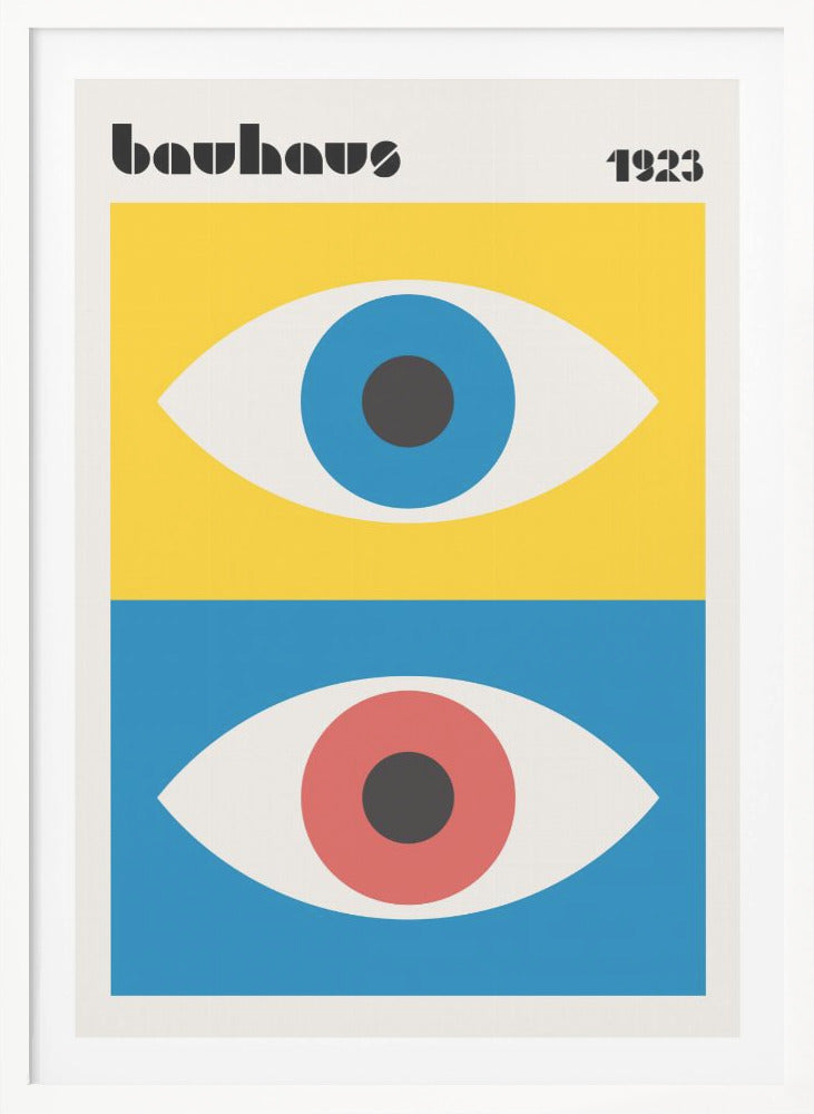 Bauhaus Eyes Abstract - Poster / Art Print