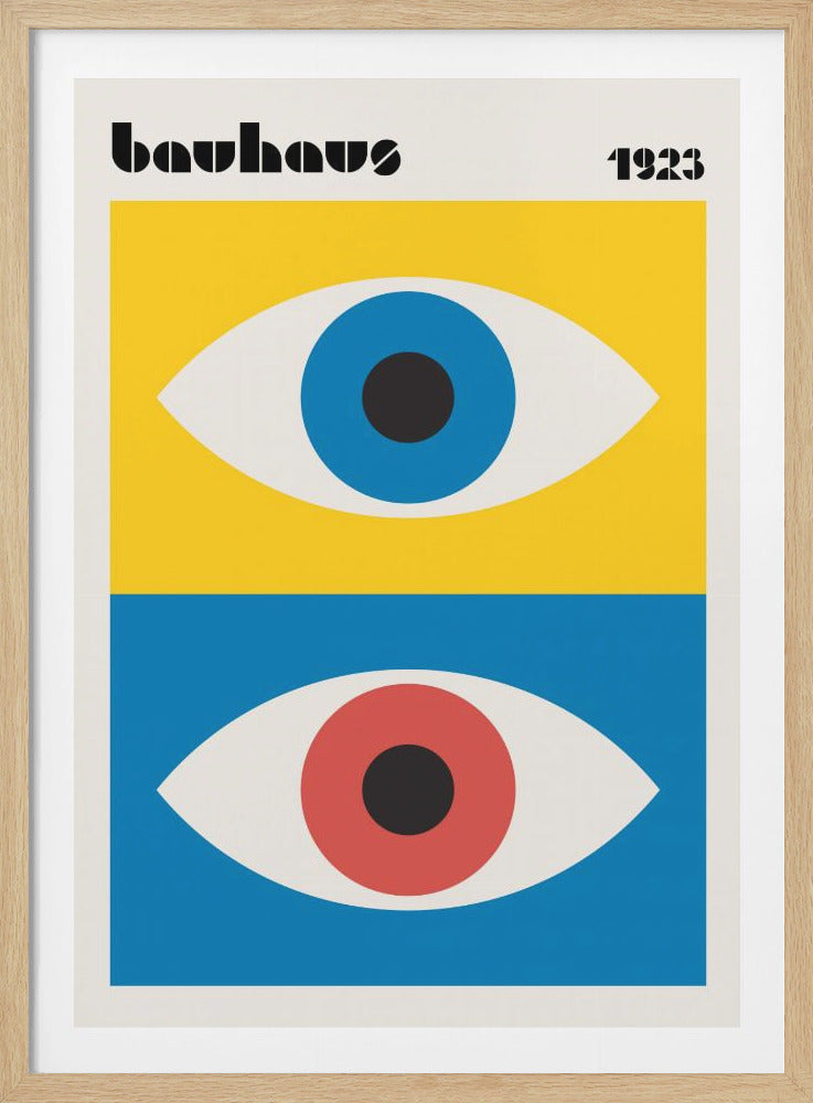 Bauhaus Eyes Abstract - Poster / Art Print