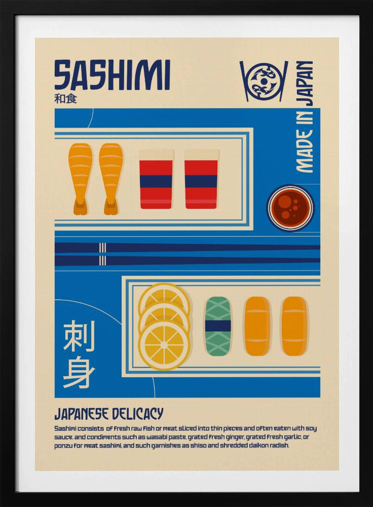Sashimi Japanese Food Print - Poster / Art Print
