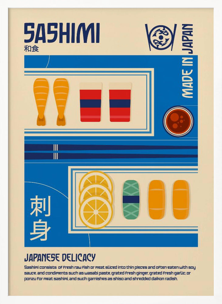 Sashimi Japanese Food Print - Poster / Art Print
