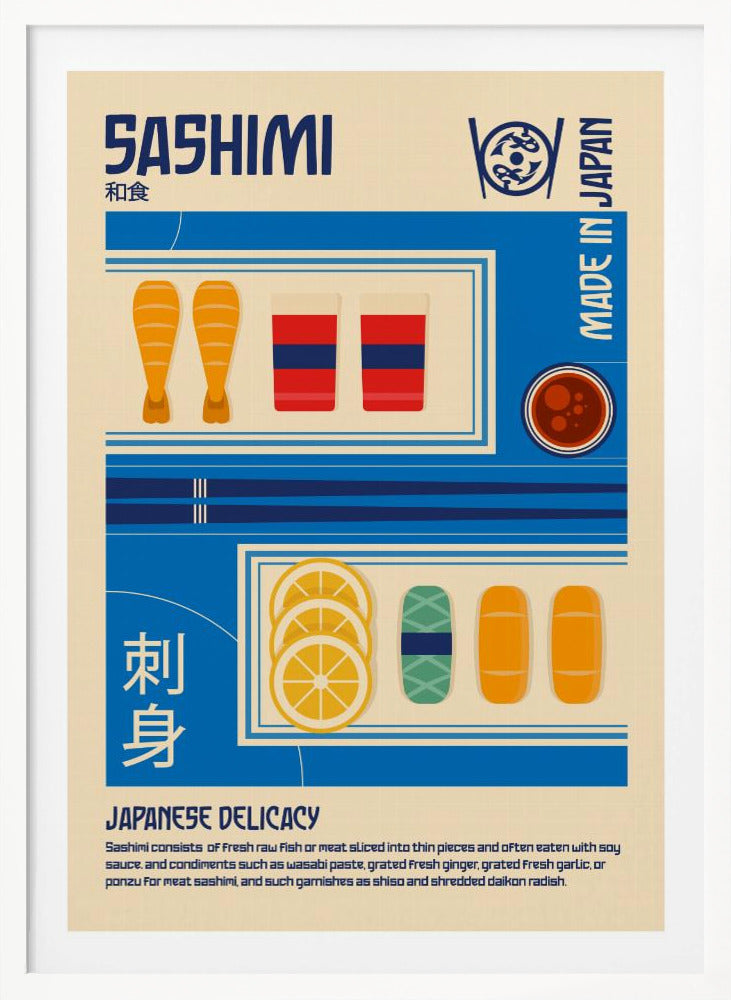 Sashimi Japanese Food Print - Poster / Art Print