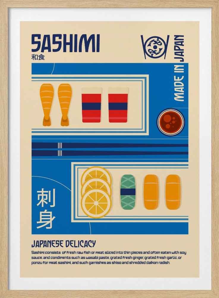 Sashimi Japanese Food Print - Poster / Art Print