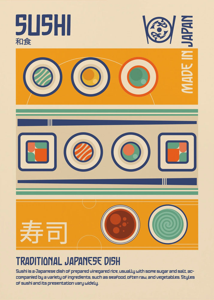 Sushi Japanese Food Print - Poster / Art Print