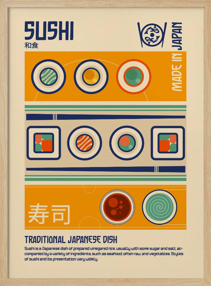 Sushi Japanese Food Print - Poster / Art Print