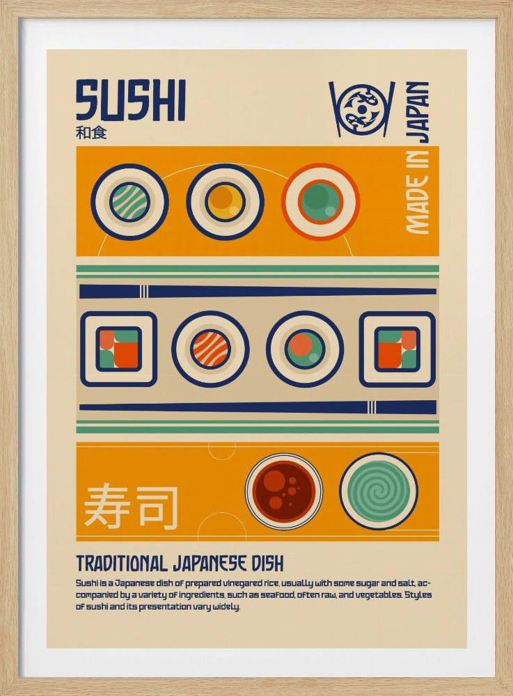 Sushi Japanese Food Print - Poster / Art Print