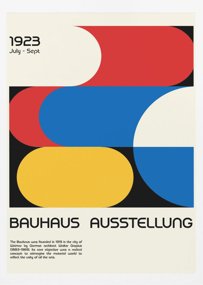 Bauhaus Ausstellung 1923 - Poster / Art Print