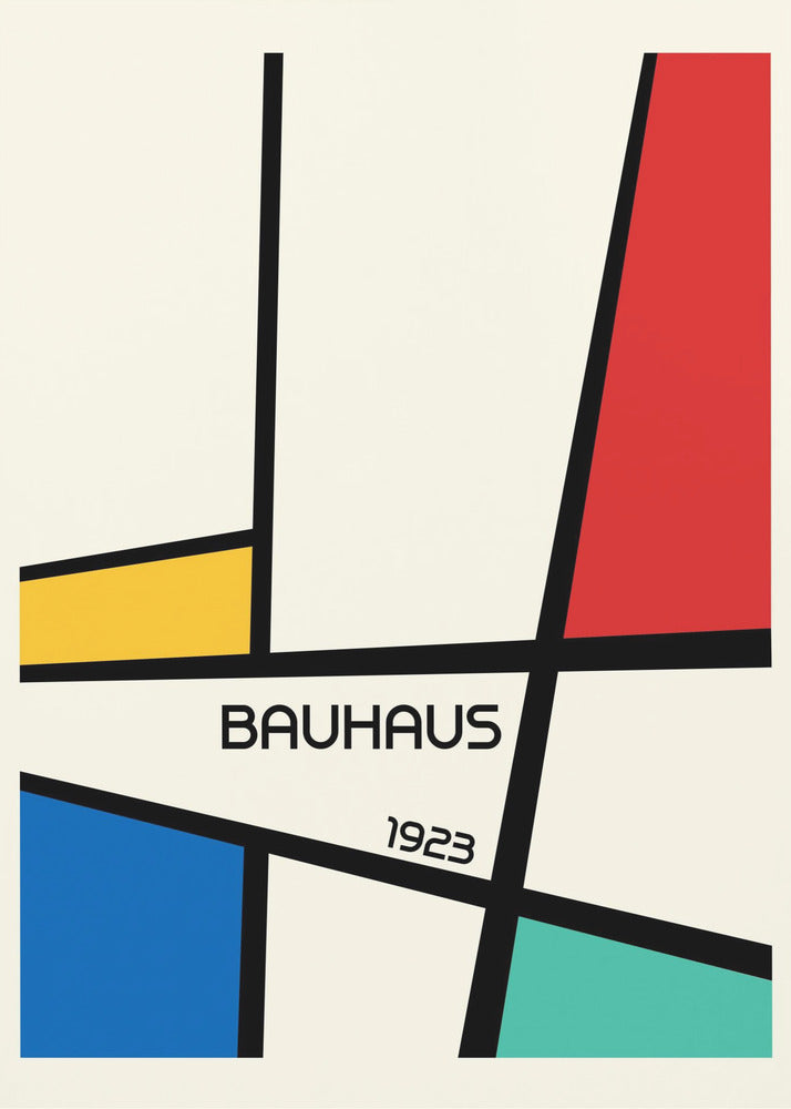 Bauhaus Geometric Design Retro - Poster / Art Print
