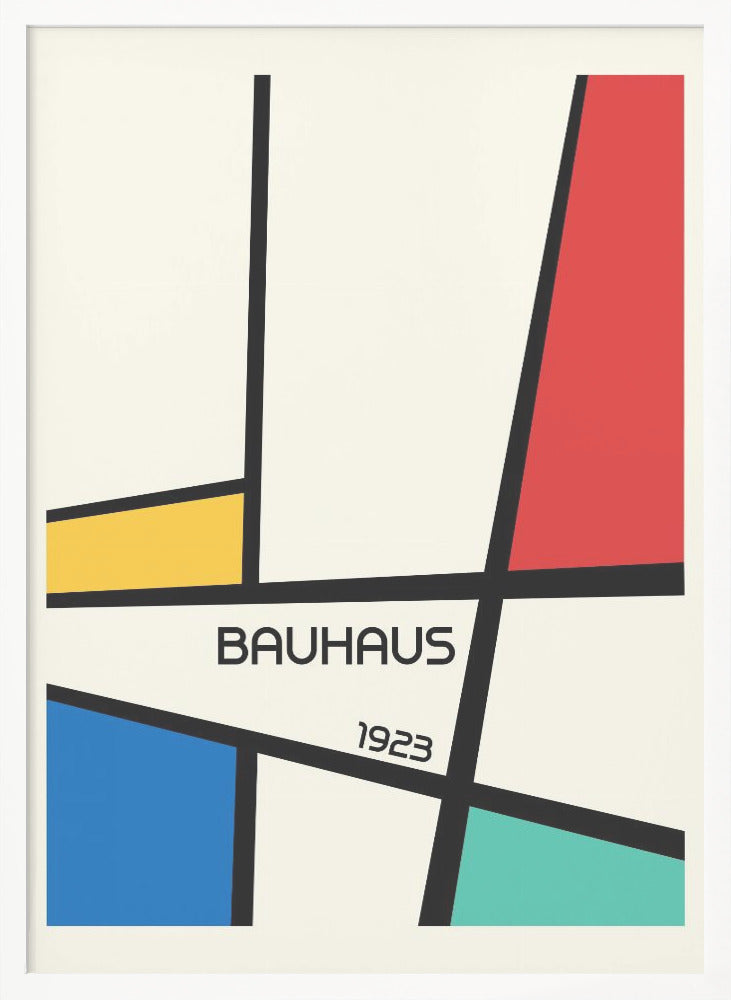 Bauhaus Geometric Design Retro - Poster / Art Print