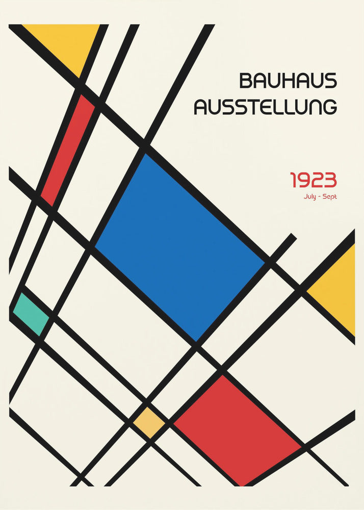 Bauhaus Geometric Design Retro - Poster / Art Print
