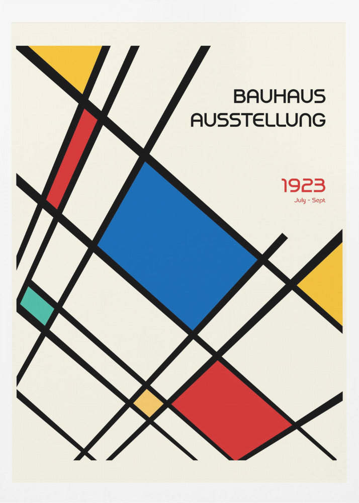Bauhaus Geometric Design Retro - Poster / Art Print
