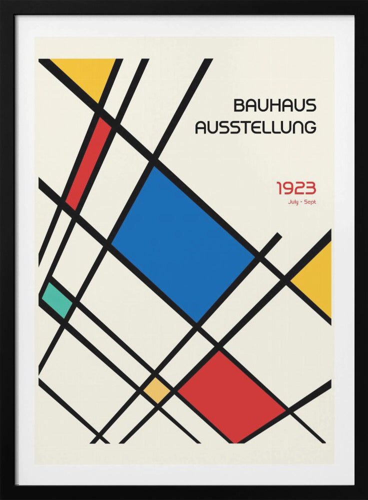 Bauhaus Geometric Design Retro - Poster / Art Print