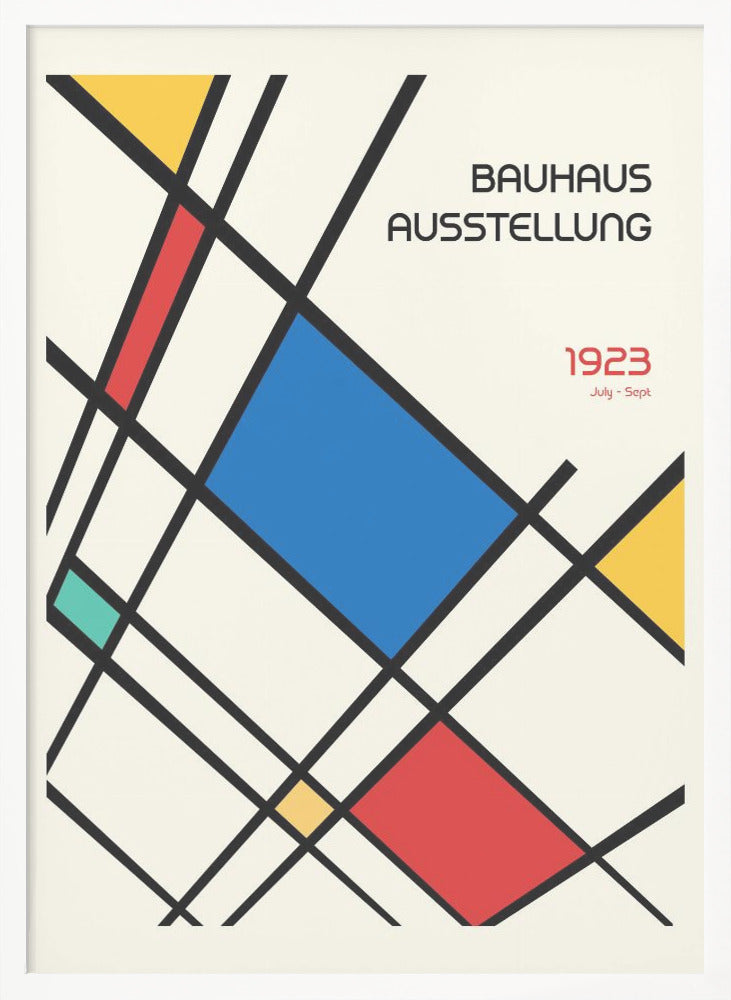 Bauhaus Geometric Design Retro - Poster / Art Print