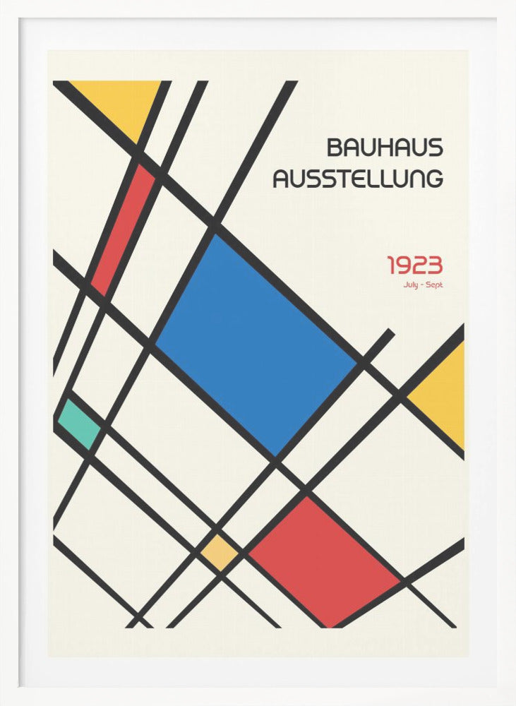 Bauhaus Geometric Design Retro - Poster / Art Print