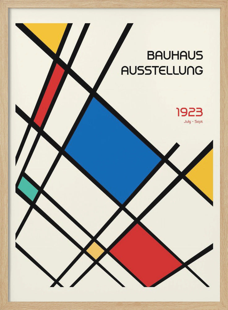 Bauhaus Geometric Design Retro - Poster / Art Print