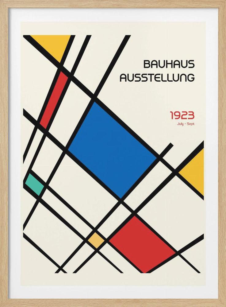 Bauhaus Geometric Design Retro - Poster / Art Print
