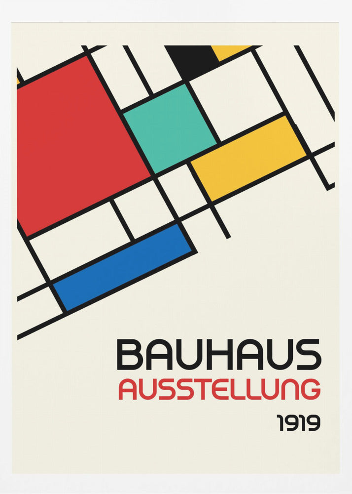 Bauhaus Geometric Design Retro - Poster / Art Print