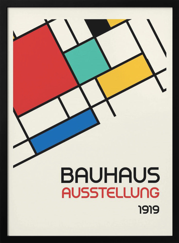 Bauhaus Geometric Design Retro - Poster / Art Print