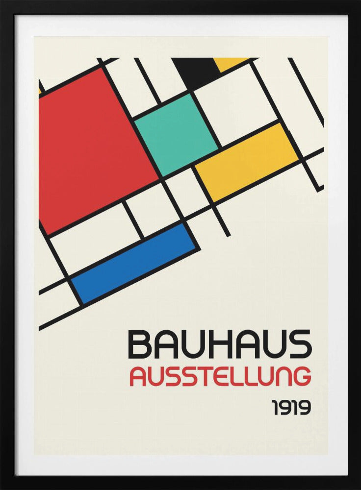 Bauhaus Geometric Design Retro - Poster / Art Print