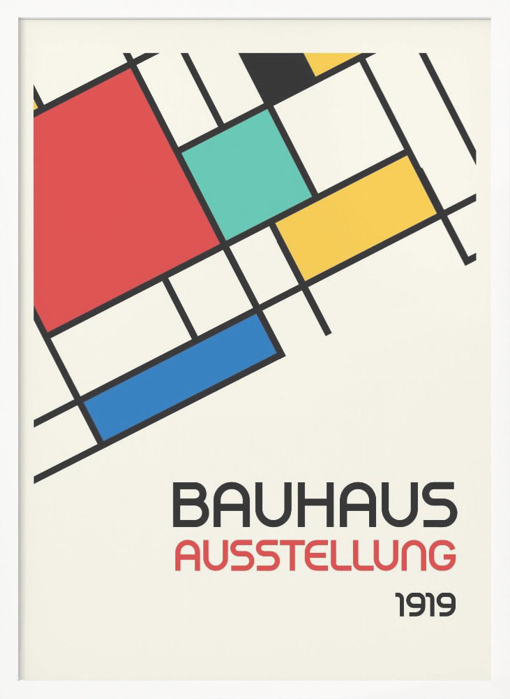 Bauhaus Geometric Design Retro - Poster / Art Print