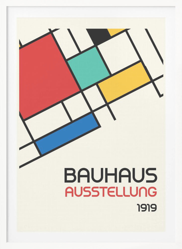 Bauhaus Geometric Design Retro - Poster / Art Print