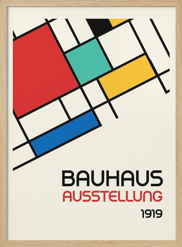 Bauhaus Geometric Design Retro - Poster / Art Print