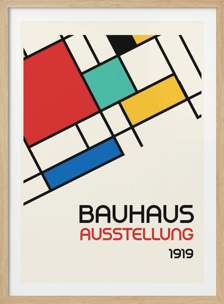 Bauhaus Geometric Design Retro - Poster / Art Print