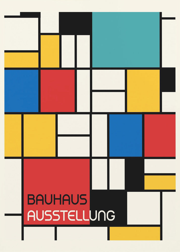 Bauhaus Geometric Design Retro - Poster / Art Print