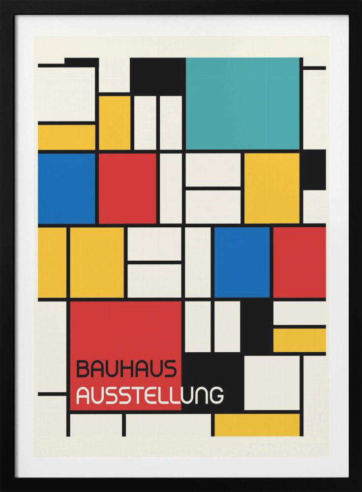 Bauhaus Geometric Design Retro - Poster / Art Print