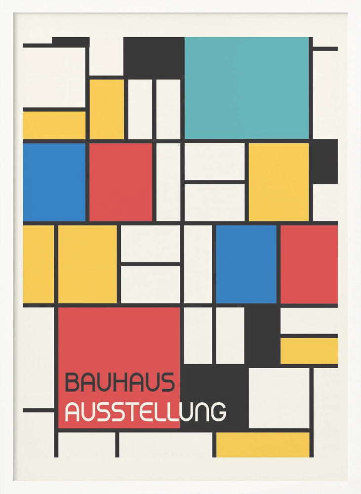 Bauhaus Geometric Design Retro - Poster / Art Print
