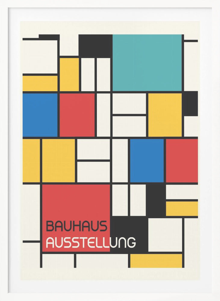 Bauhaus Geometric Design Retro - Poster / Art Print