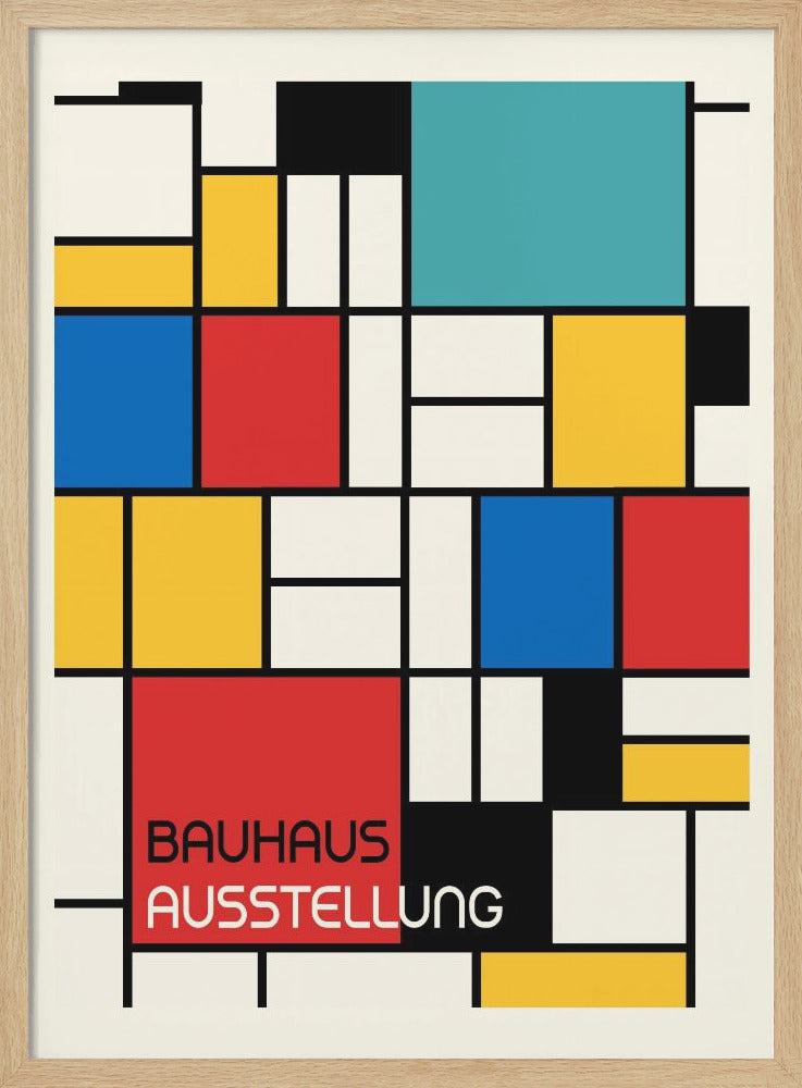 Bauhaus Geometric Design Retro - Poster / Art Print