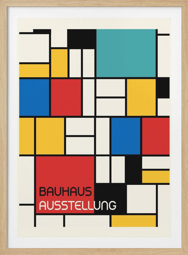 Bauhaus Geometric Design Retro - Poster / Art Print