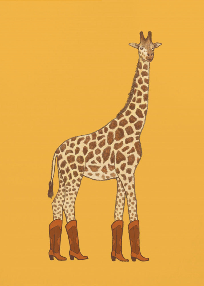 Jolene the Cowgirl Giraffe - Poster / Art Print