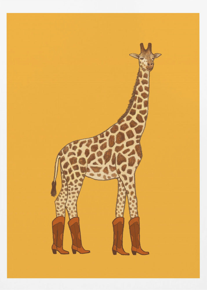 Jolene the Cowgirl Giraffe - Poster / Art Print