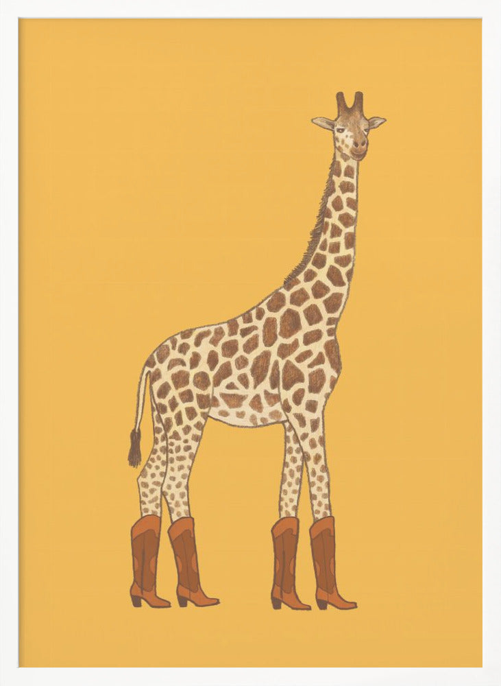 Jolene the Cowgirl Giraffe - Poster / Art Print