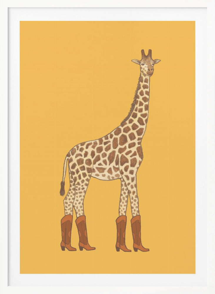 Jolene the Cowgirl Giraffe - Poster / Art Print