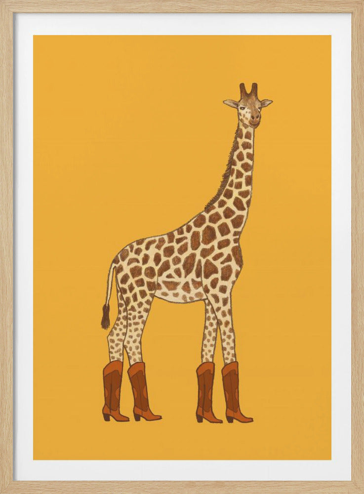 Jolene the Cowgirl Giraffe - Poster / Art Print