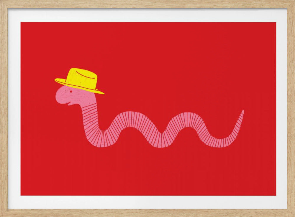Wiggly Western Worm - Poster / Art Print