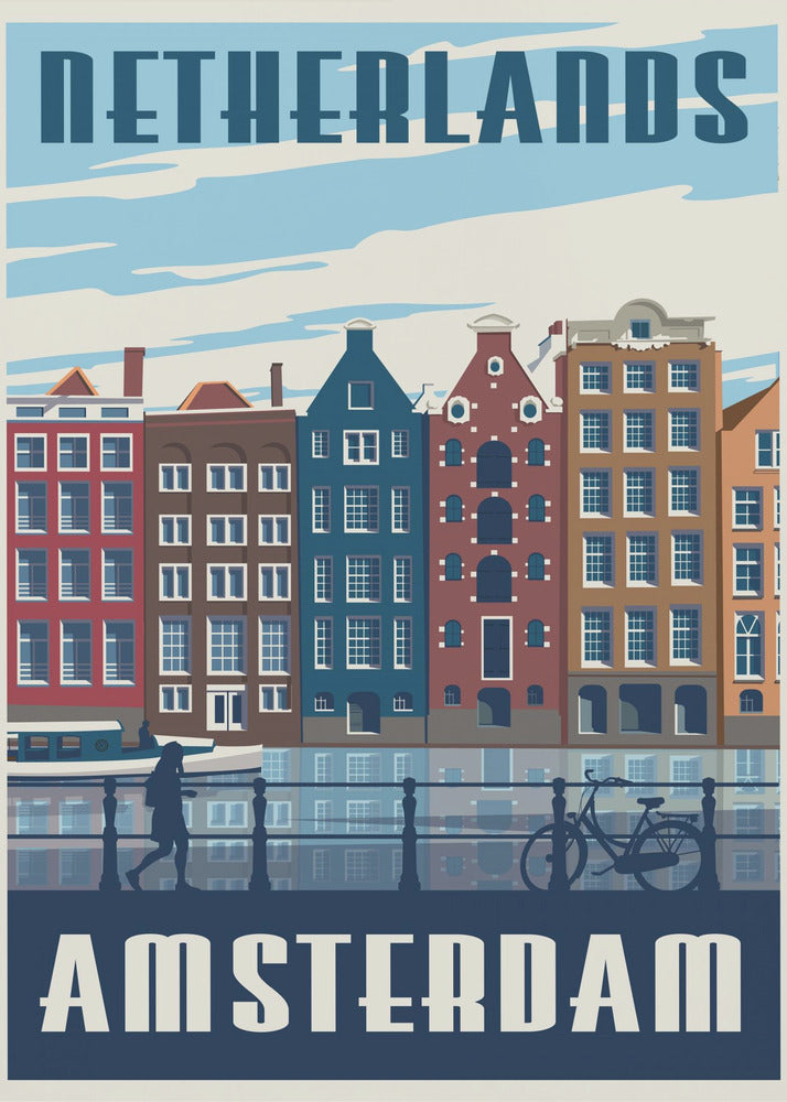 Amsterdam Travel Print - Poster / Art Print