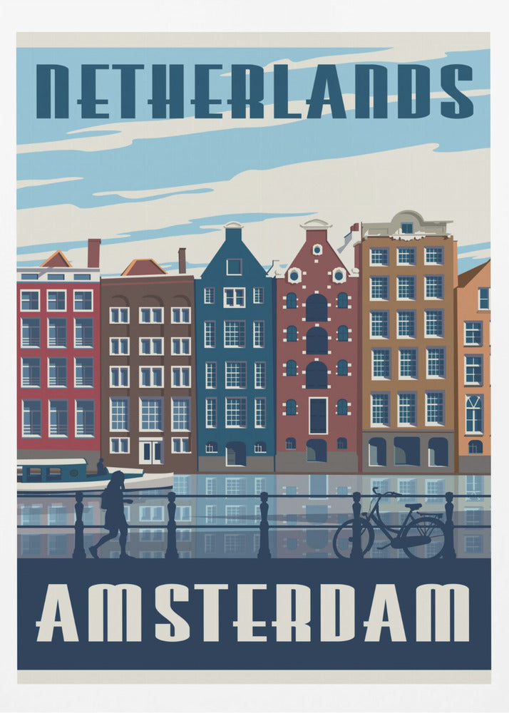 Amsterdam Travel Print - Poster / Art Print