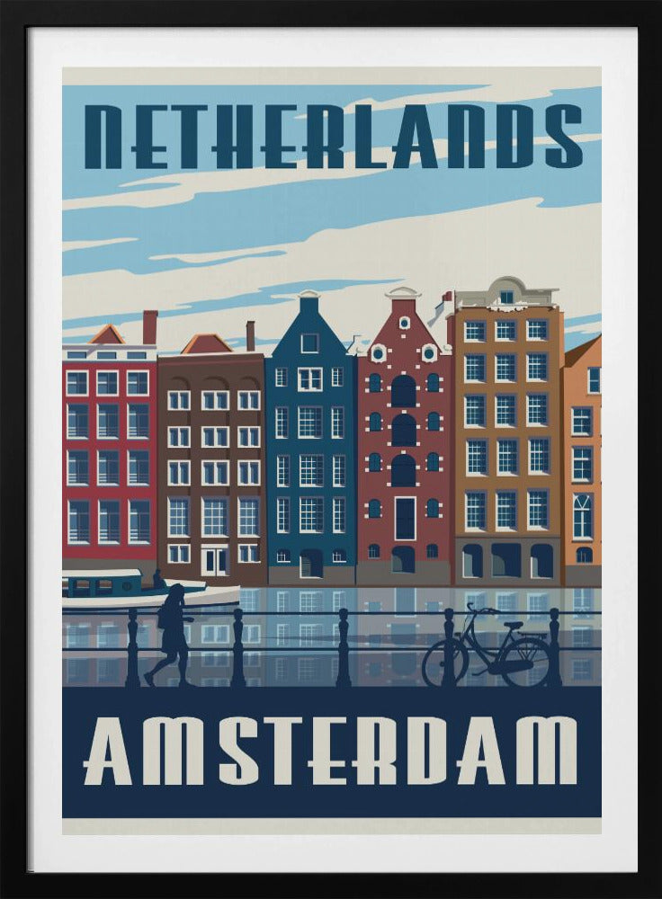 Amsterdam Travel Print - Poster / Art Print