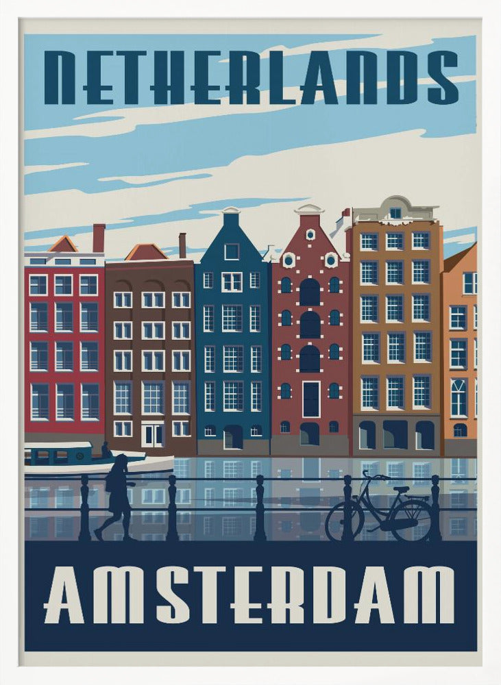 Amsterdam Travel Print - Poster / Art Print