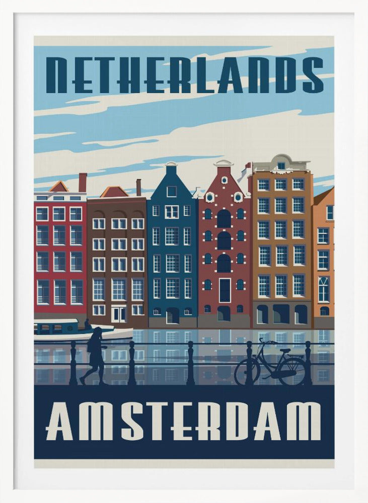 Amsterdam Travel Print - Poster / Art Print